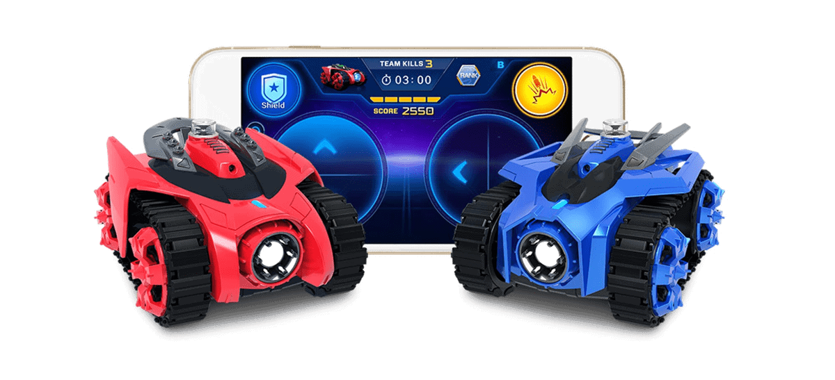 Image of Galaxy Zega battle tanks in our list of kid tech activities.