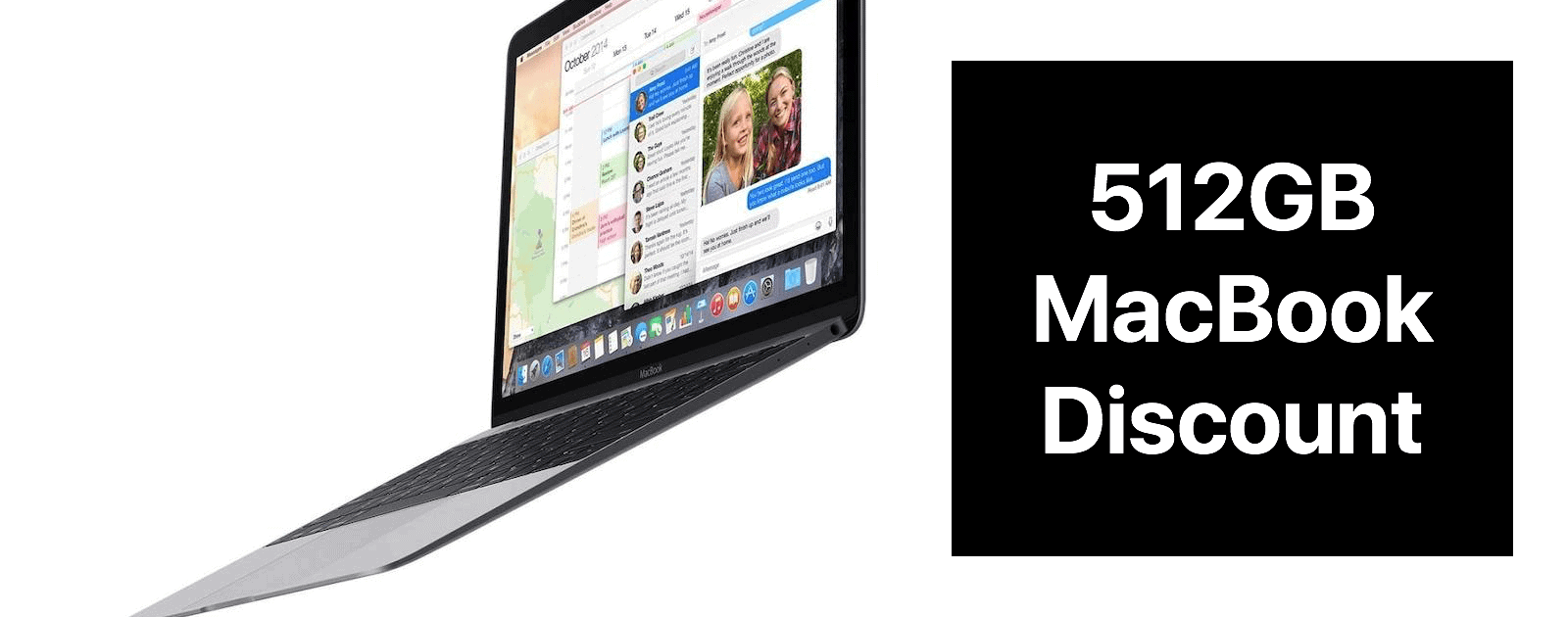 Today Only: 512GB MacBook Discounted to $1000