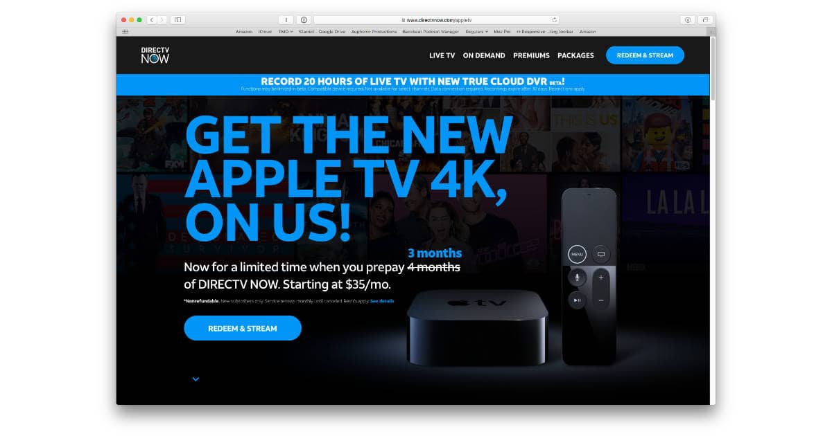 DirecTV Extends Free Apple TV 4K Deal to June 8