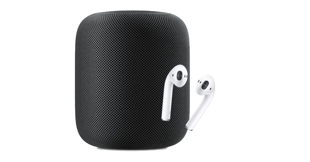 Apple HomePod and AirPods