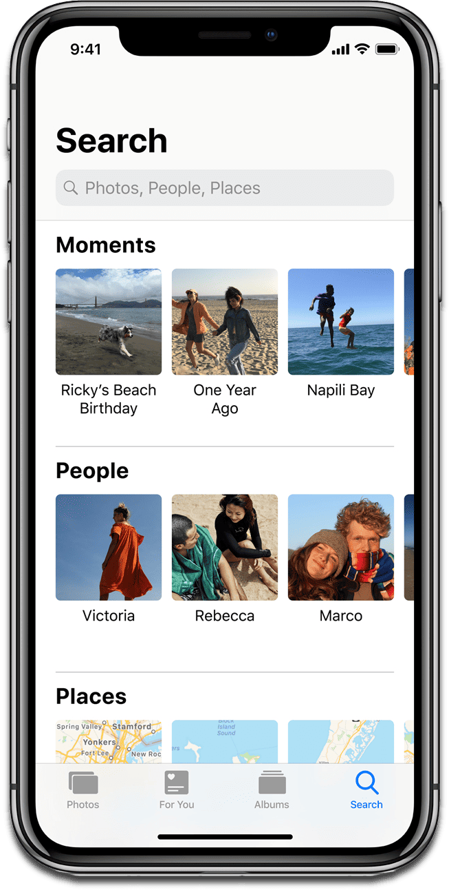 Screenshot of iOS 12 Photos.