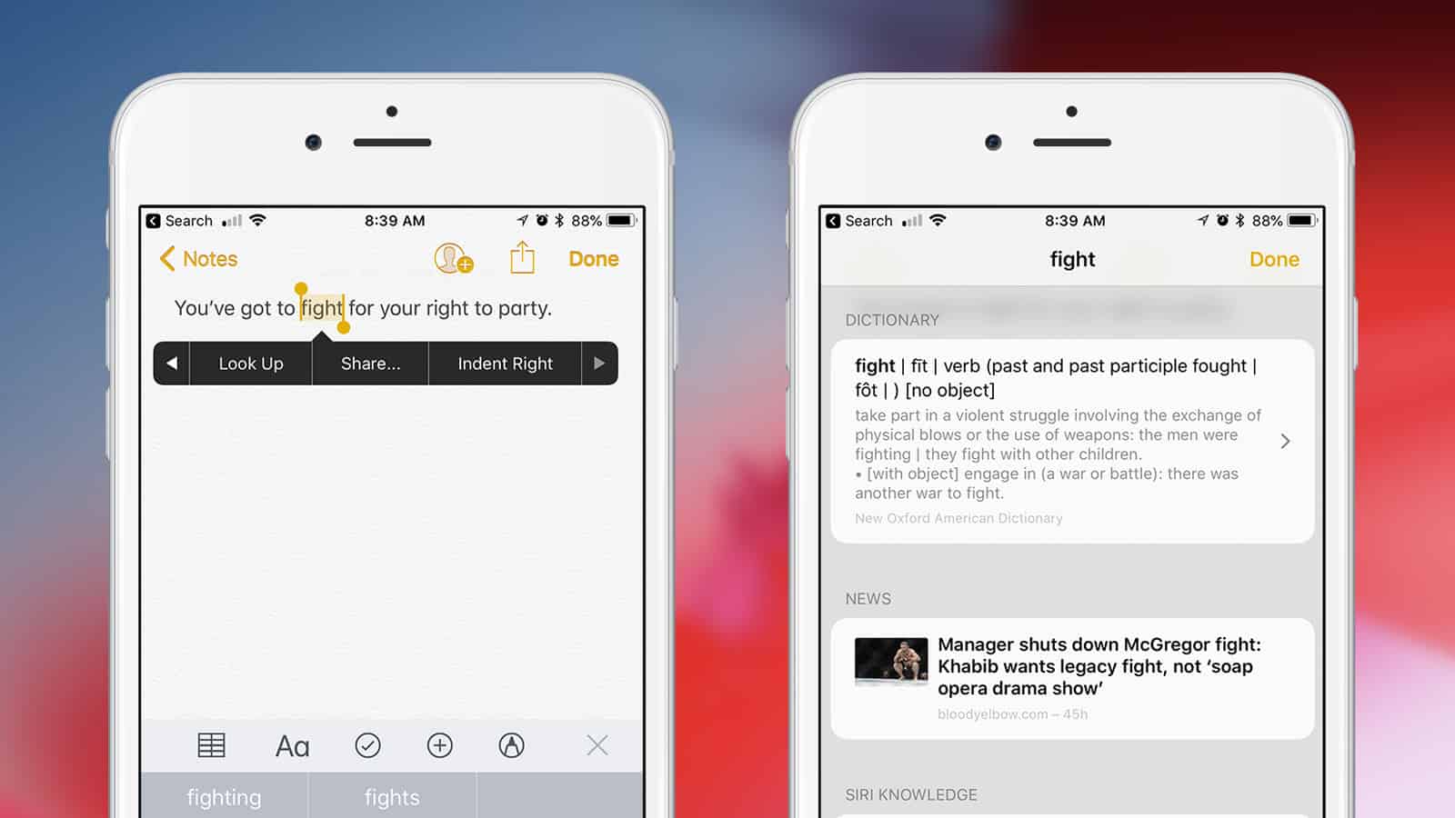 iOS 12 Adds a Thesaurus to the Word Look Up Feature The Mac Observer
