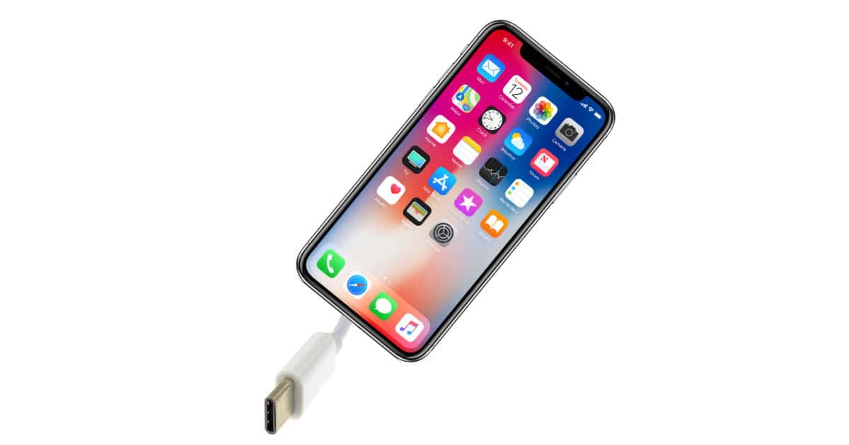 USB-C iPhone mockup