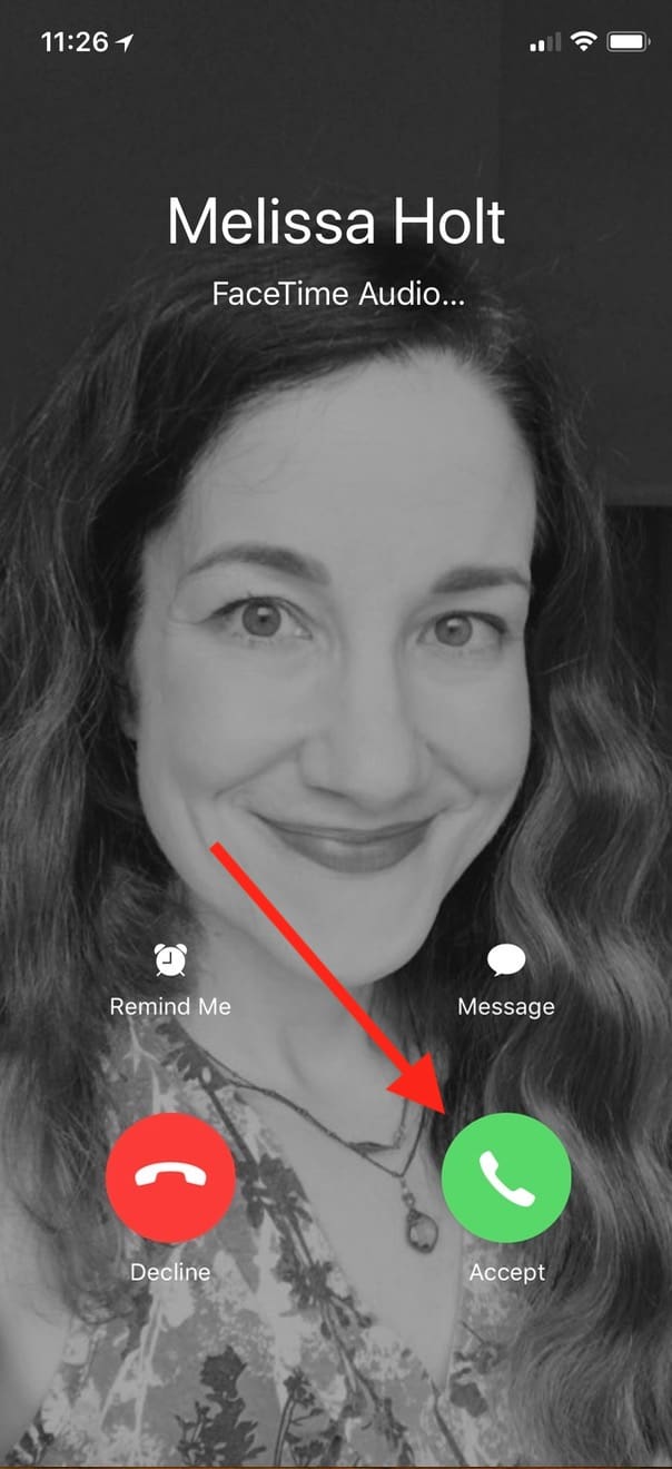 Answering a Call on iPhone with Call Audio Routing set