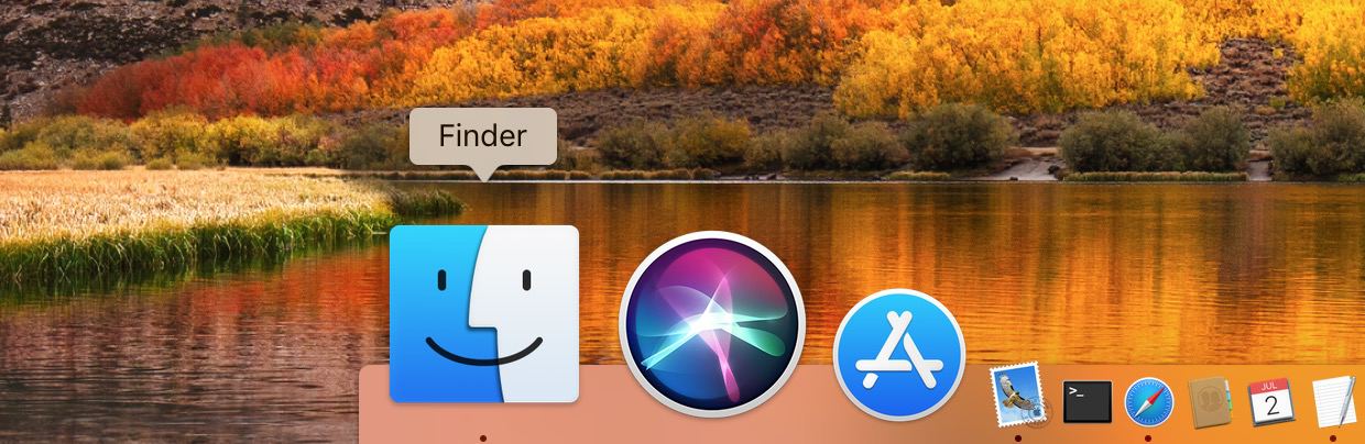 Click the Finder Icon in the Dock on your Mac to jump to the Finder