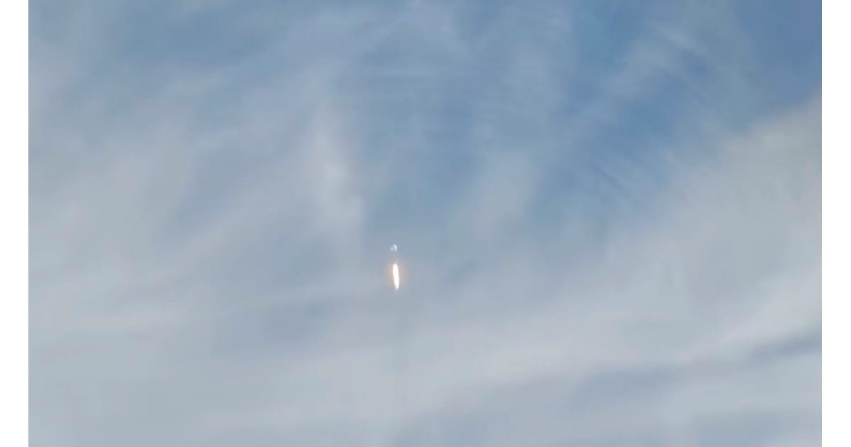 Watch as Supersonic Rocket Goes Through Cloud of Ice Crystals