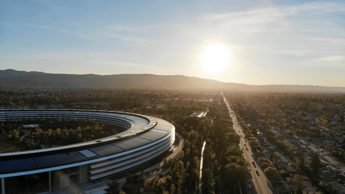 Image of Apple Park in Cupertino. Apple opposes Cupertino tax proposal.