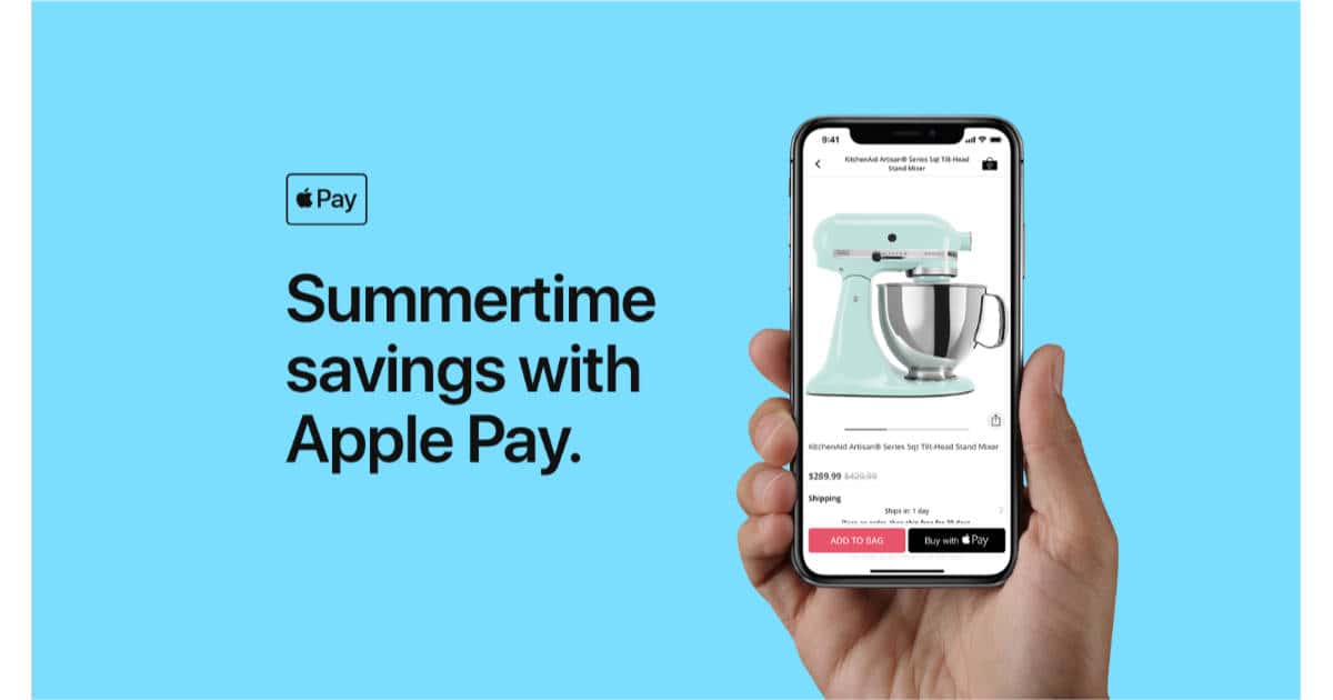 Apple Pay summertime discount promotion