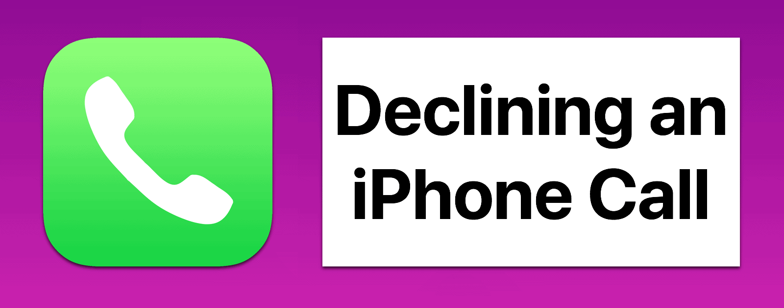 iOS: How to Decline a Call When the Decline Button isn’t Available