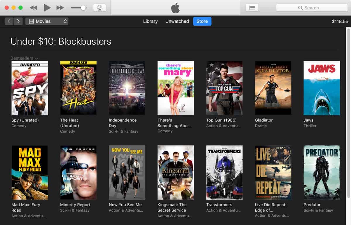 Summer Blockbusters on iTunes