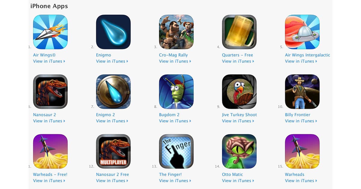 Pangea Software iPhone Games on App Store