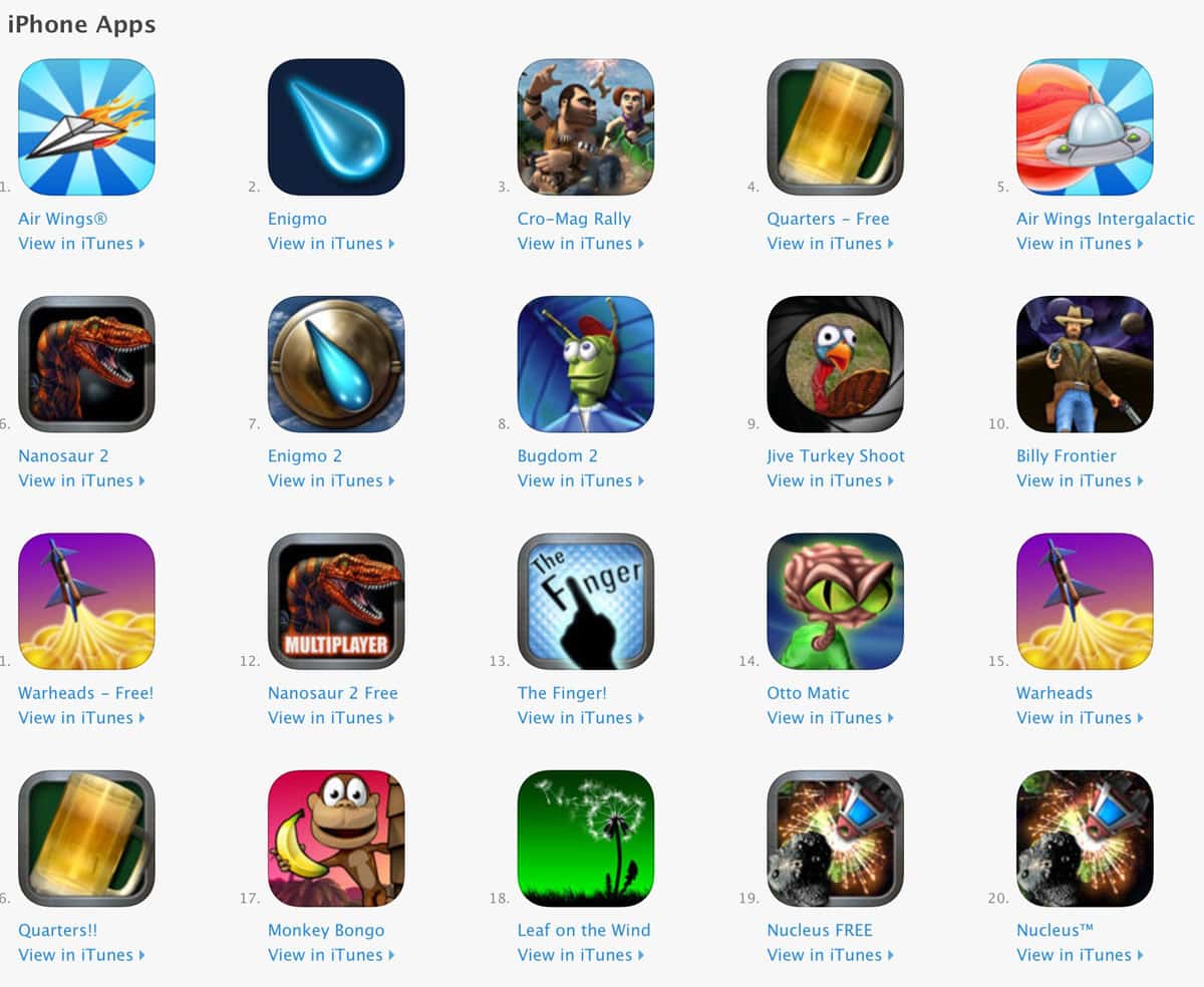 Pangea Software iPhone Games on App Store