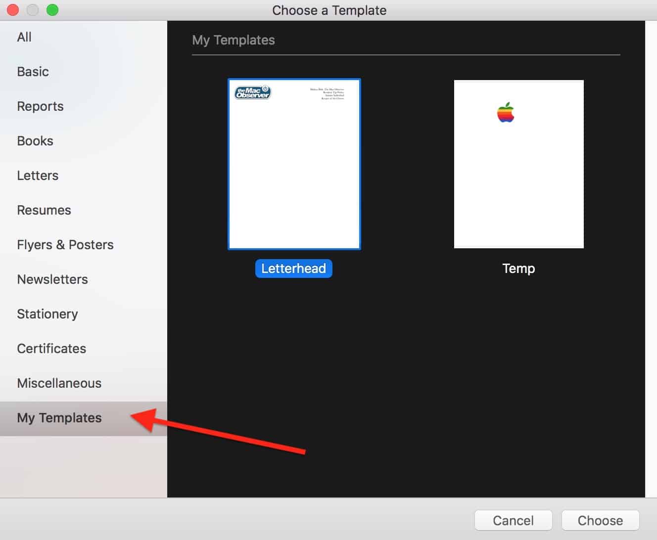 macOS Creating Templates in Pages and Word The Mac Observer