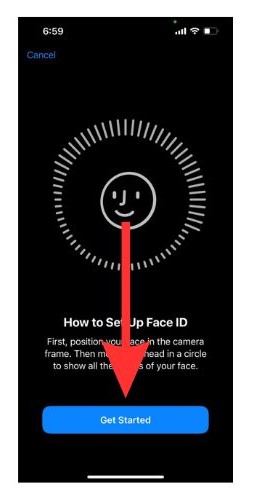 get started Face ID alternate appearance