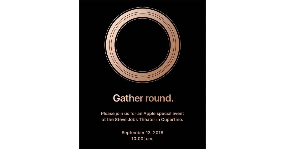 Apple Asks Journos to ‘Gather Round’ for Media Event on September 12th