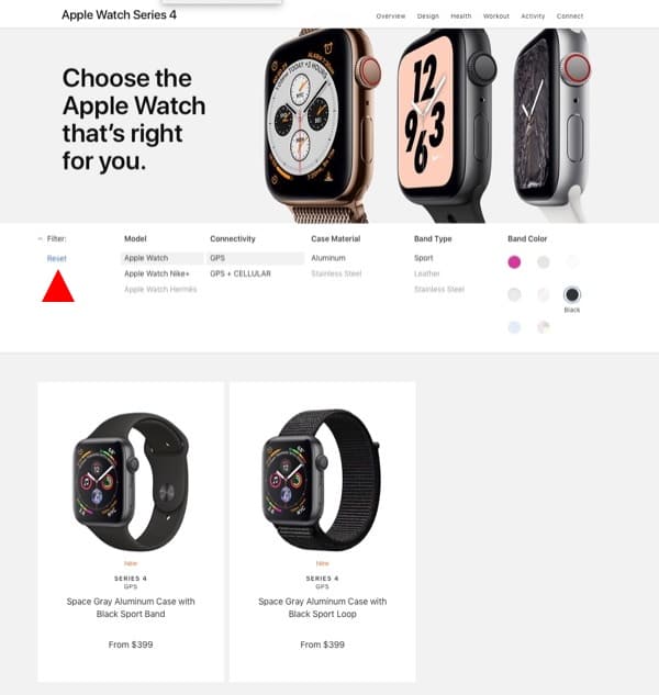 Apple Watch Series 4 selection