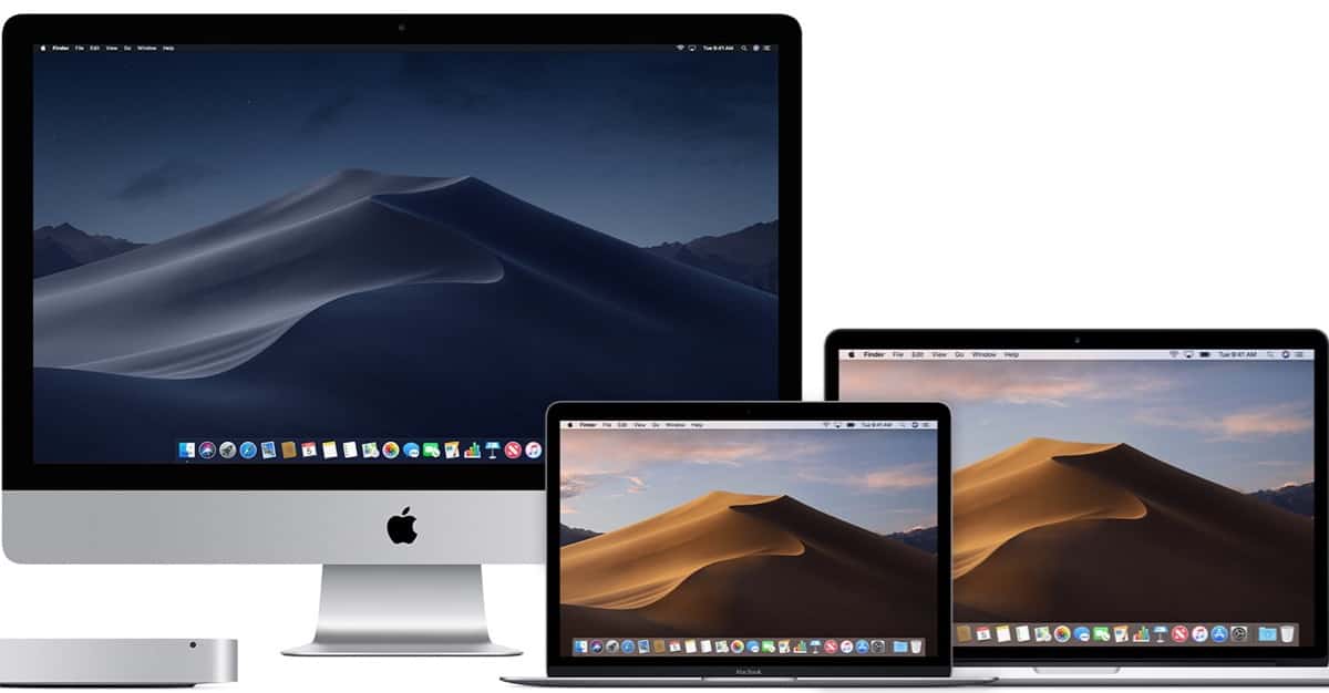 Apple's Mac family with macOS Mojave