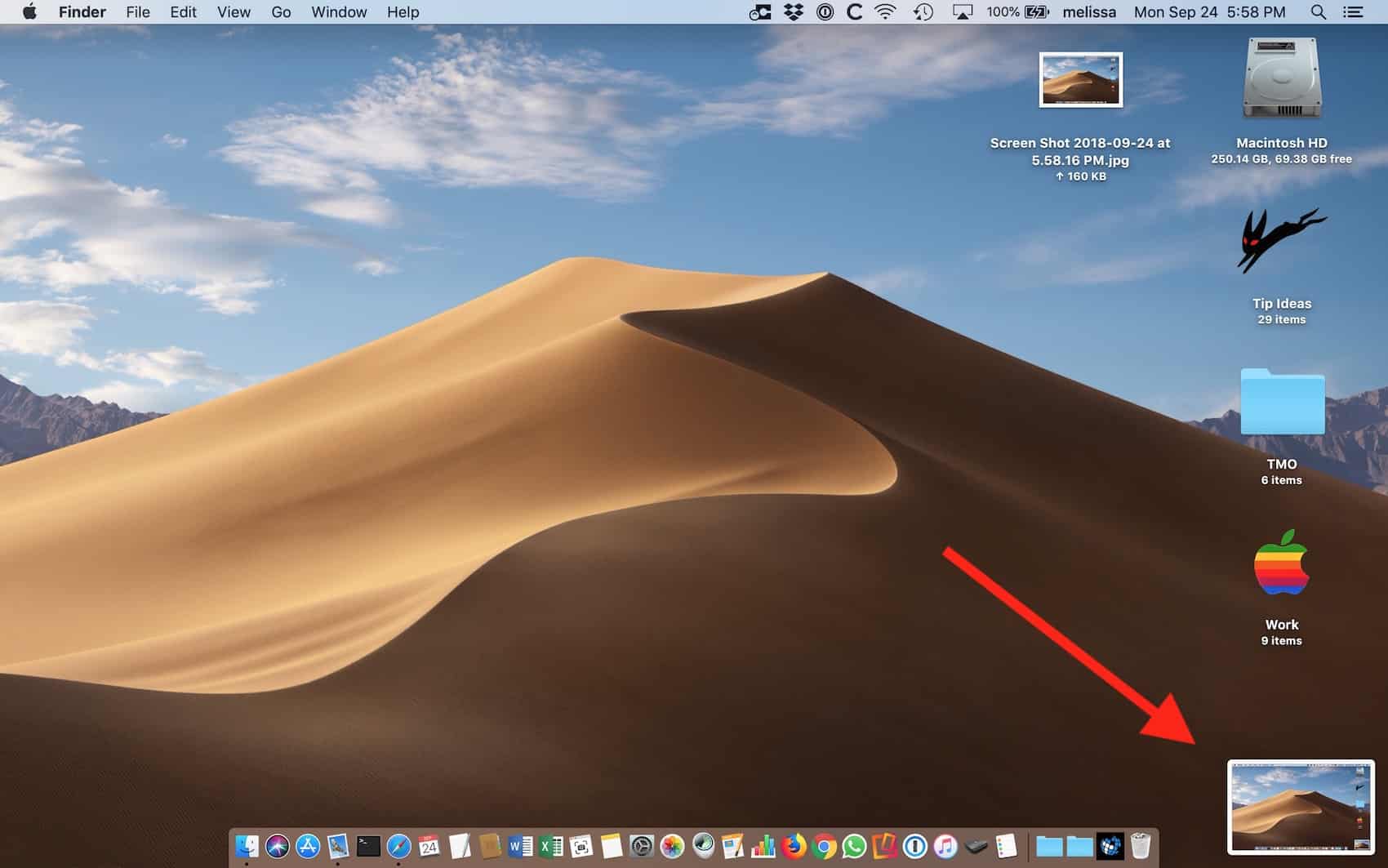 how to do a screenshot on mac desktop