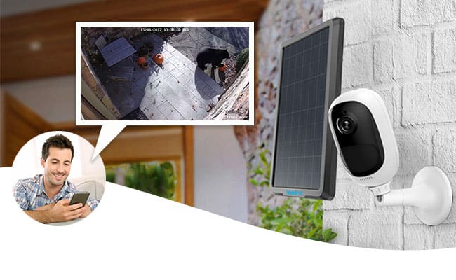 This Wireless, Rechargable Security Camera Also Works with Solar Panel