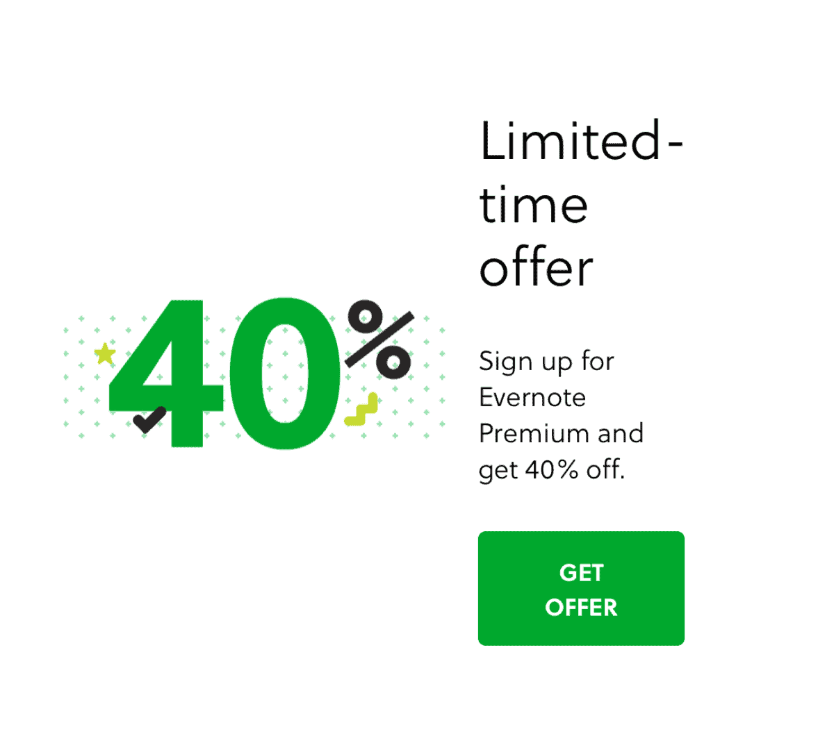 Evernote Premium offer