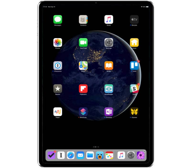 iPad Pro with thin bezel and Face ID