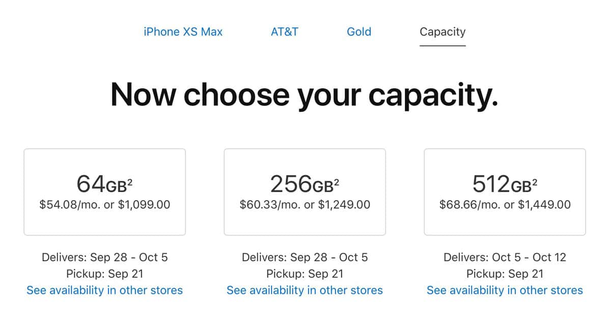 iPhone XS Max and Apple Watch Series 4 Delivery Times Quickly Slip in Early Hours