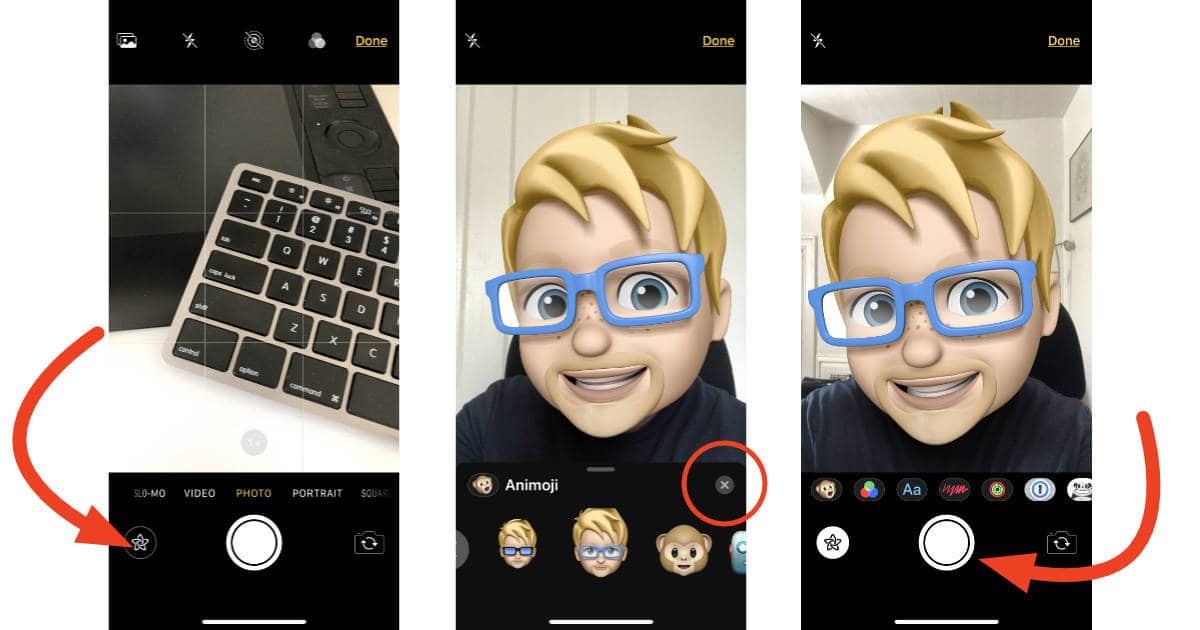 Memoji camera effect in iOS 12 Messages on iPhone