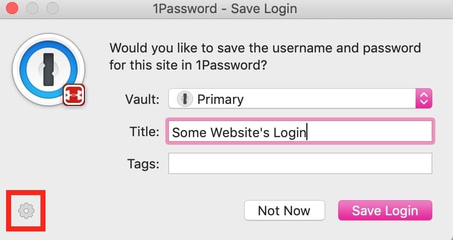 1Password Saving Prompt on the Mac