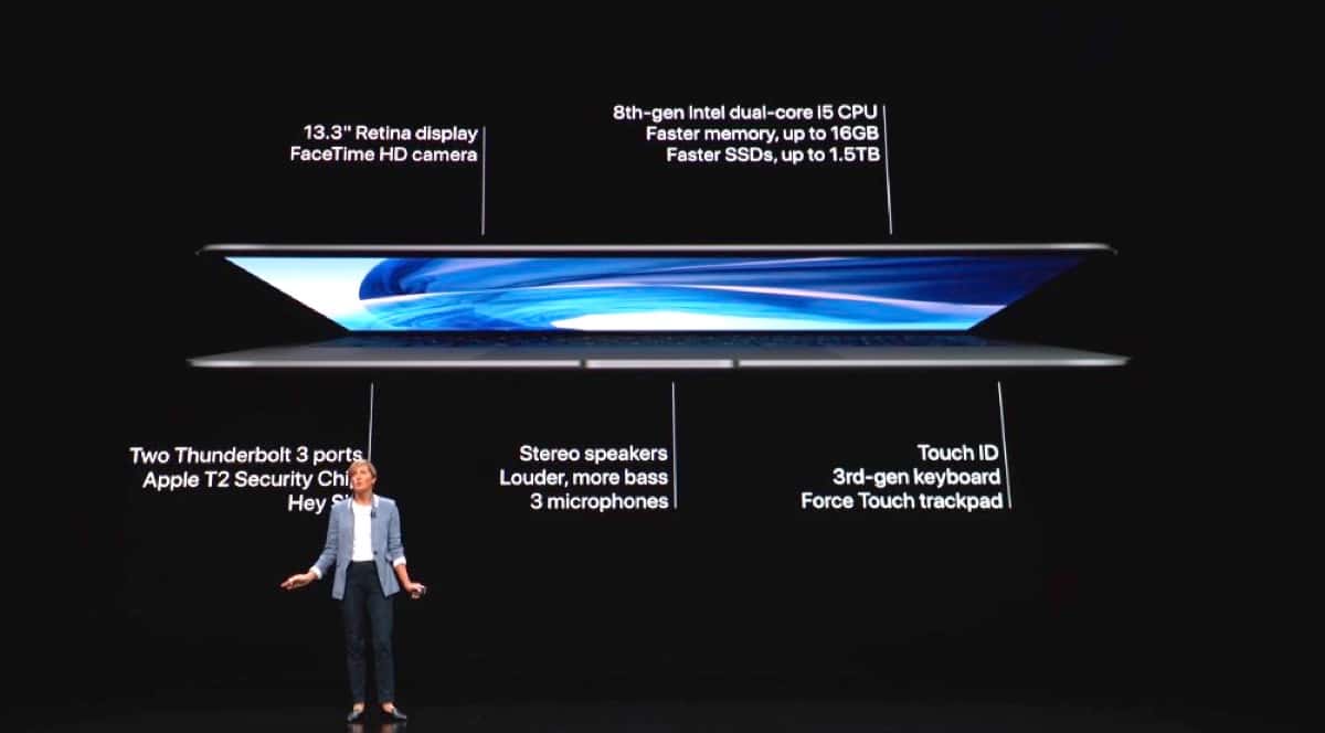 2018 MacBook Air features.