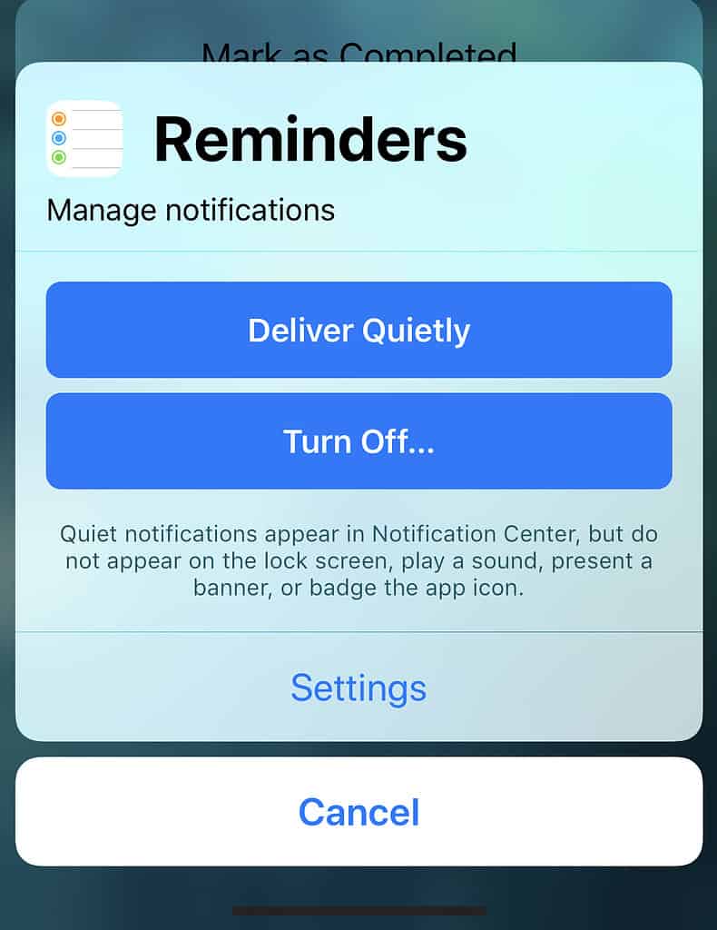 Useful new notification options are available in iOS 12.