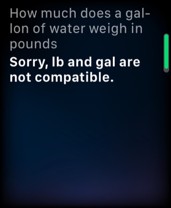 A physics conversion question for Siri.