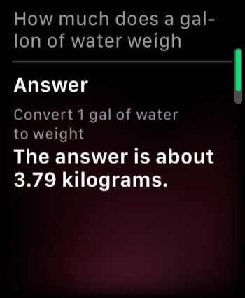 A simple physics question for Siri.