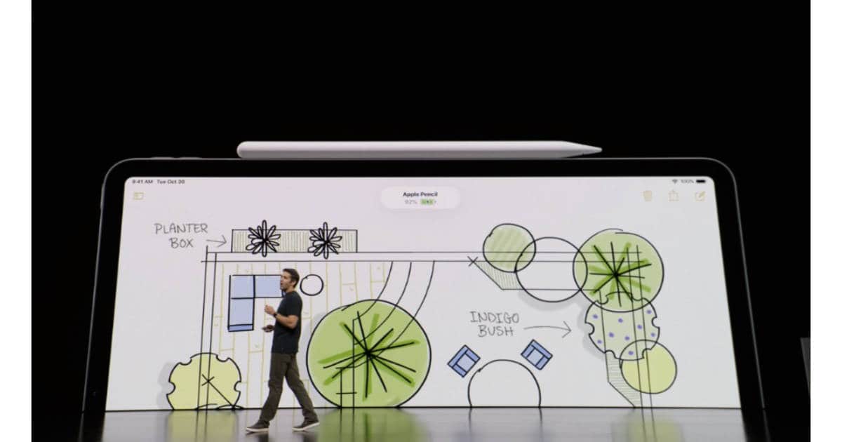 Second generation Apple Pencil with iPad Pro