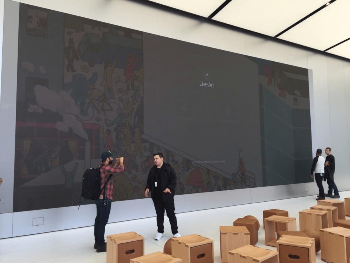 image of apple retail video wall