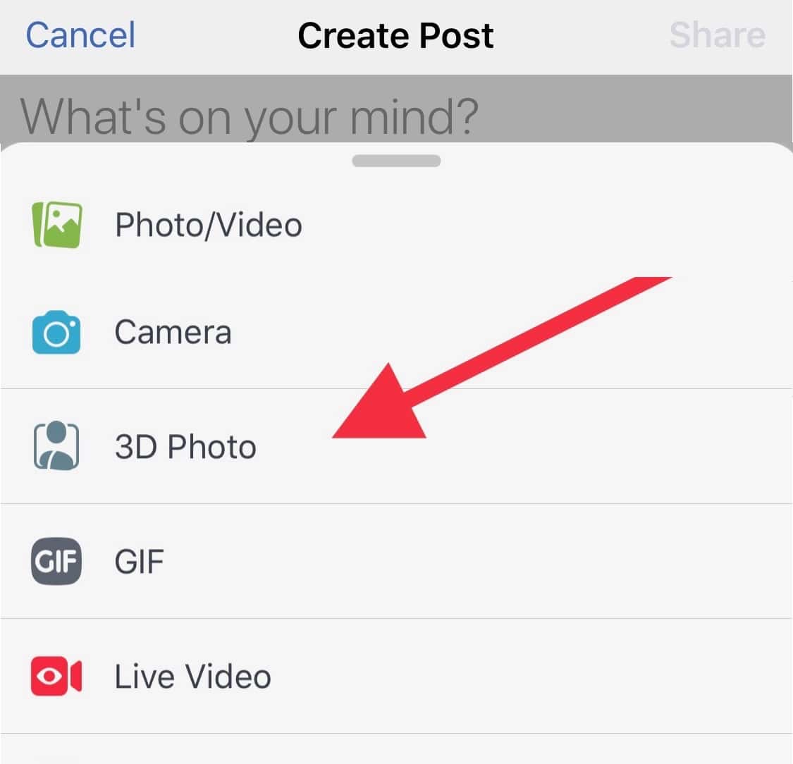 How to Post 3D Photos to Facebook on iPhone