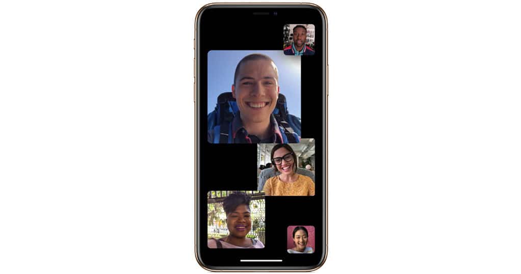 Group FaceTime in iOS 12.1 on iPhone XS