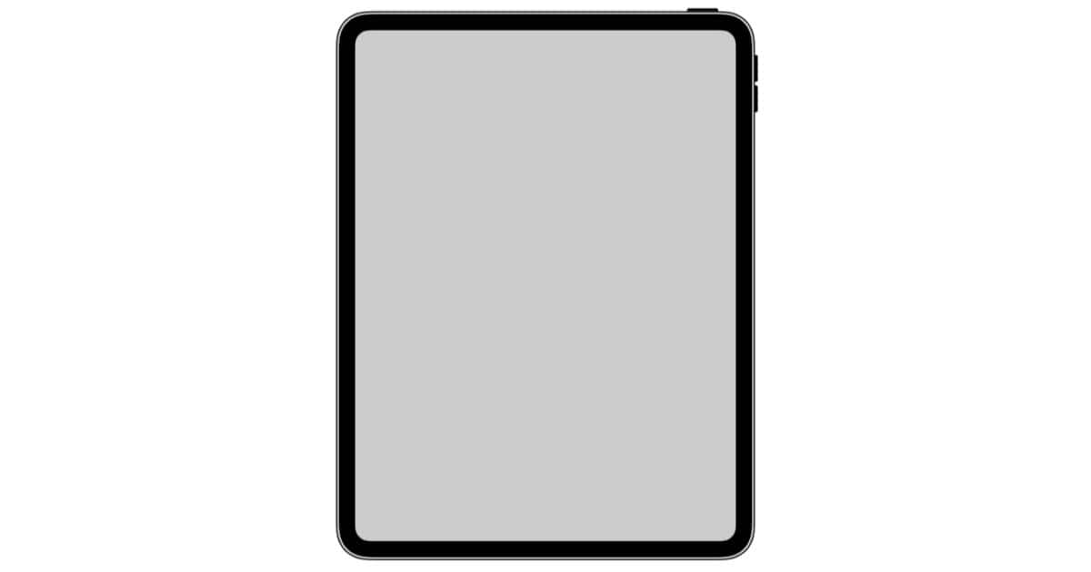 iPad Pro icon with Face ID, no Home button
