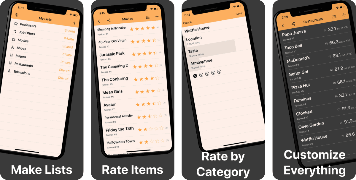 New App Mister Lister Lets You Make and Rate Lists