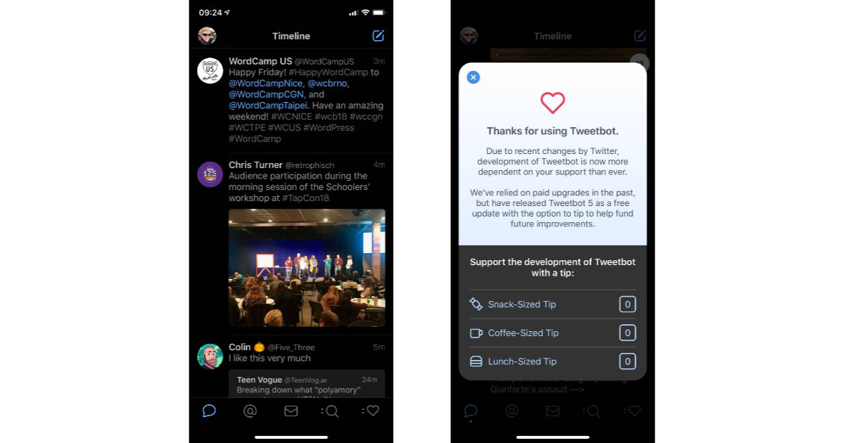 Tweetbot 5 for iPhone, iPad, gets Interface Updates, New Dark Mode for OLED Screens