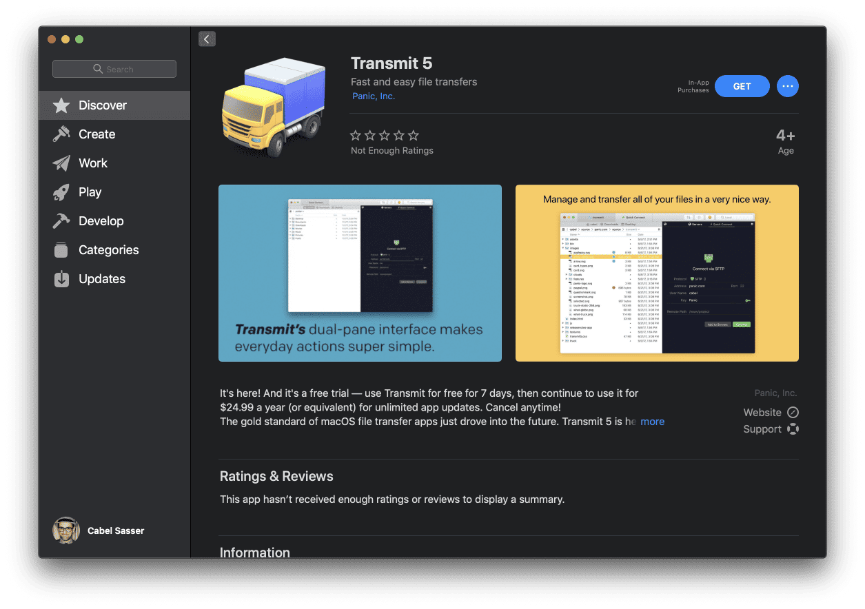 Transmit 5 Now Available in the Mac App Store