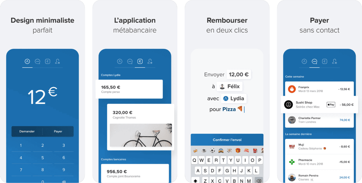 screenshots of lydia app to get iphone insurance