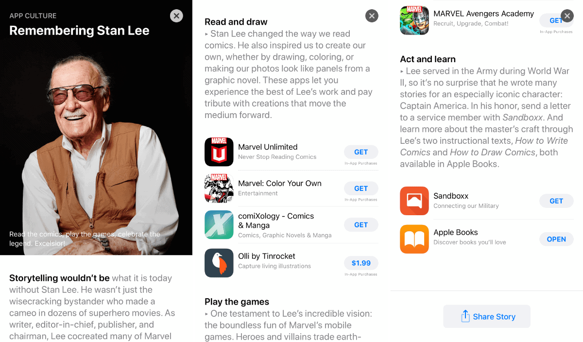 Remembering Stan Lee: An App Store Story