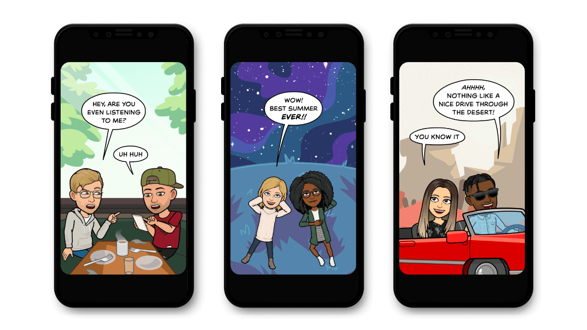 new bitmoji stories