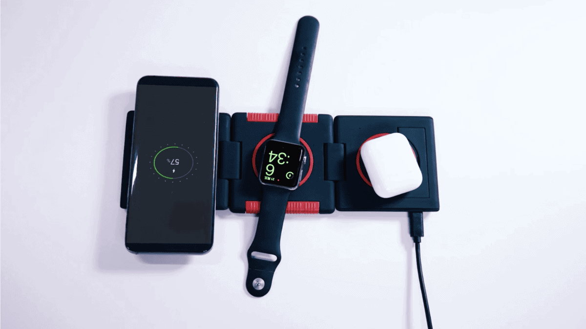 Unravel is a Foldable Wireless Charging Station
