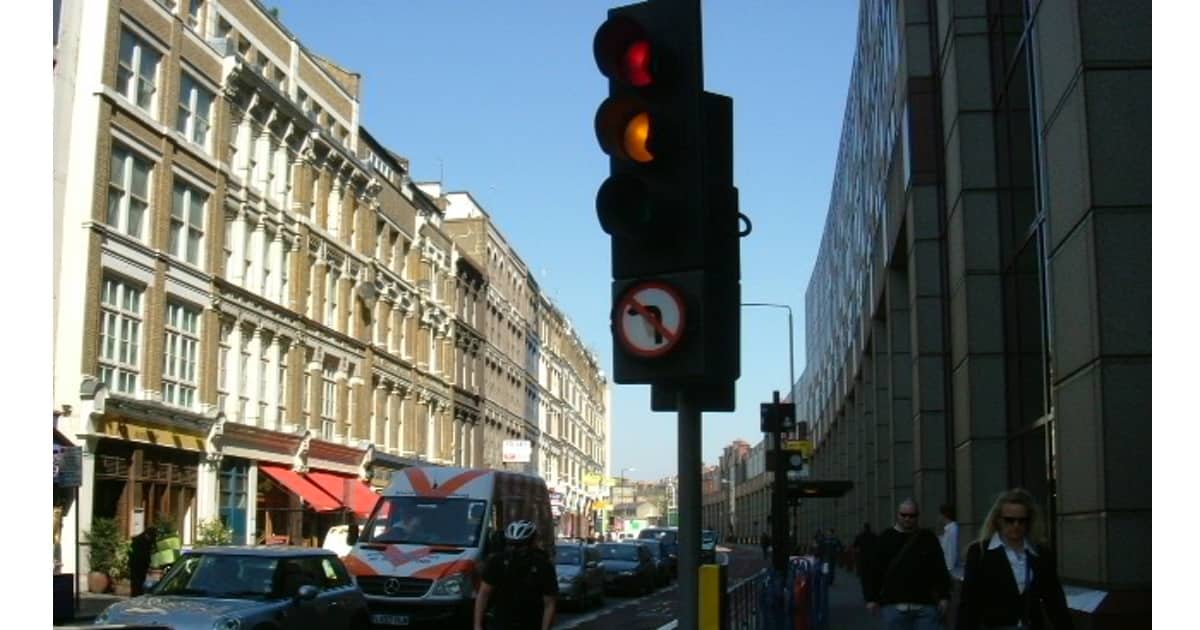 London traffic light