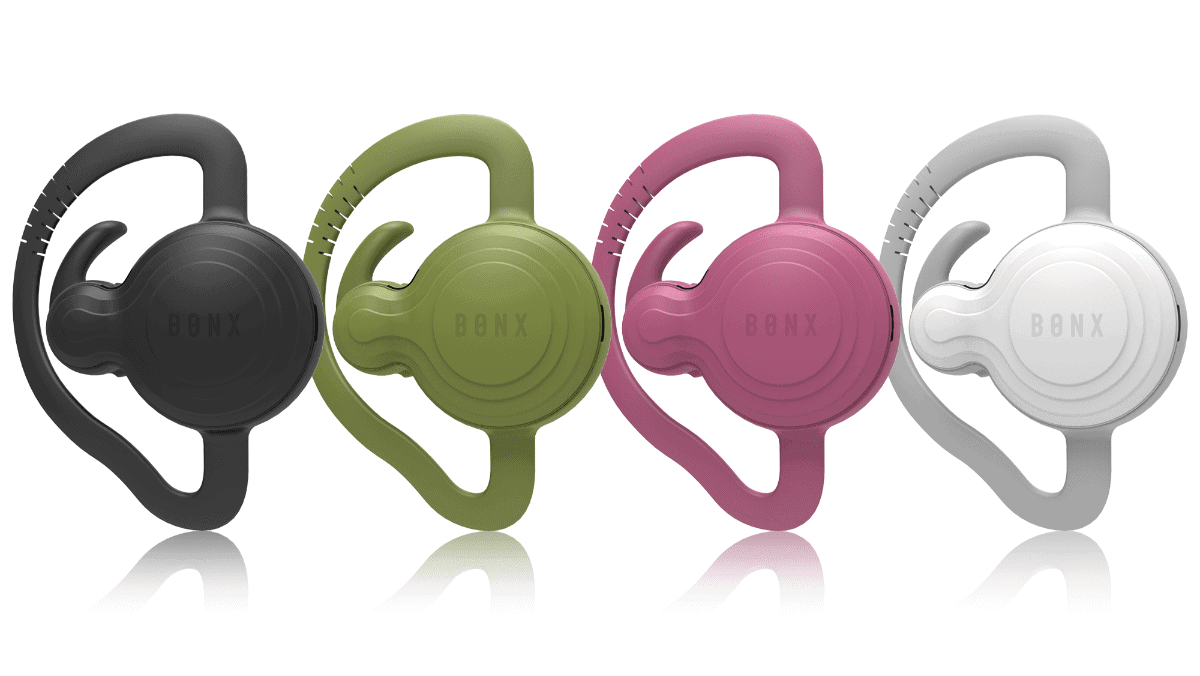 image of bonx grip earpices in four colors