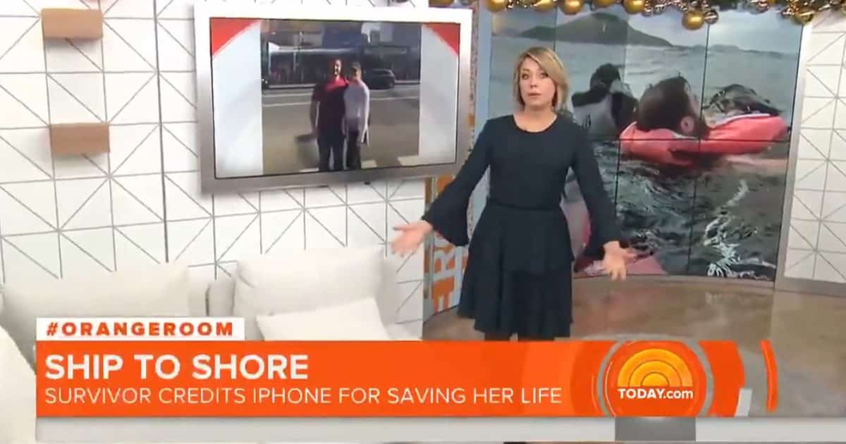 iPhone saved shipwrecked group