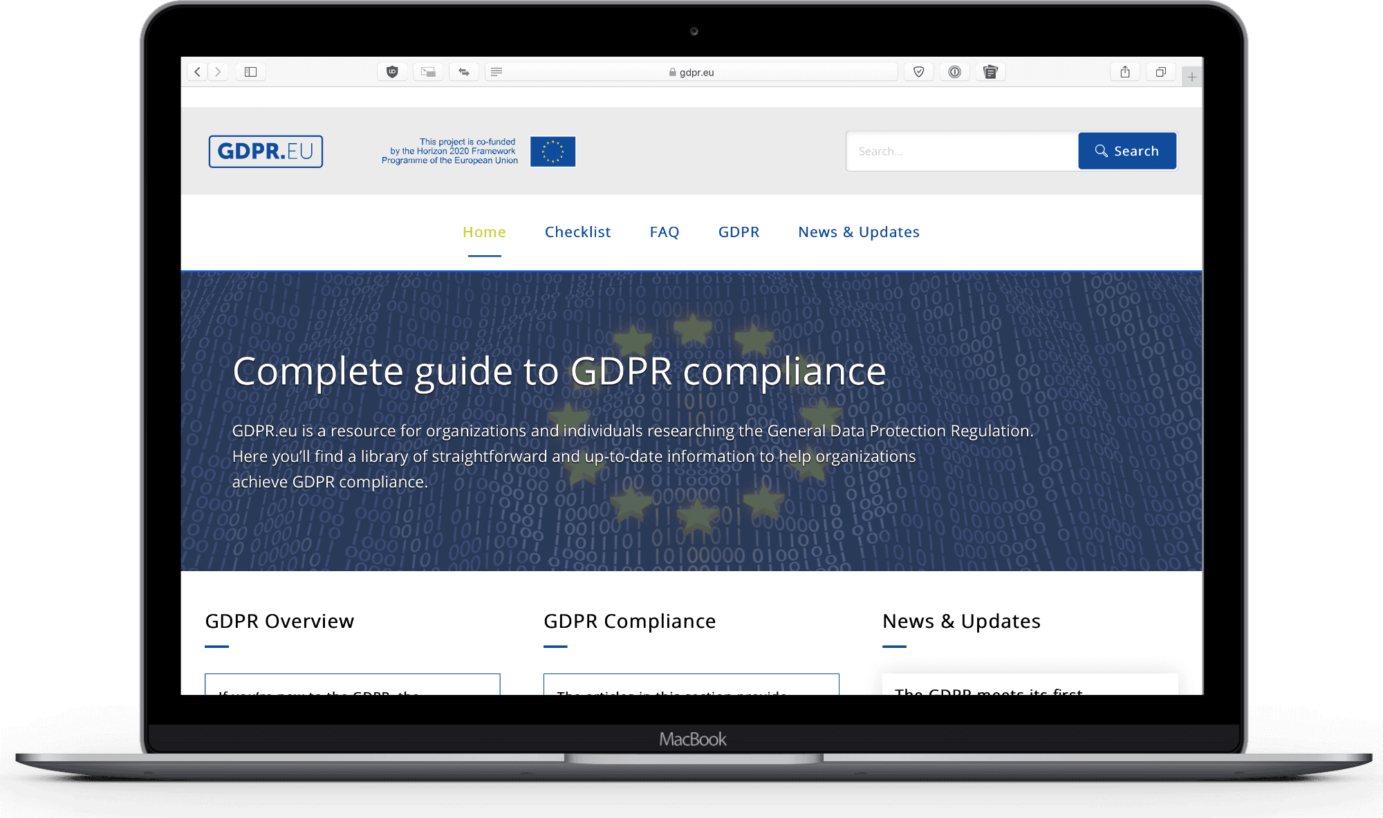 image of gdpr site