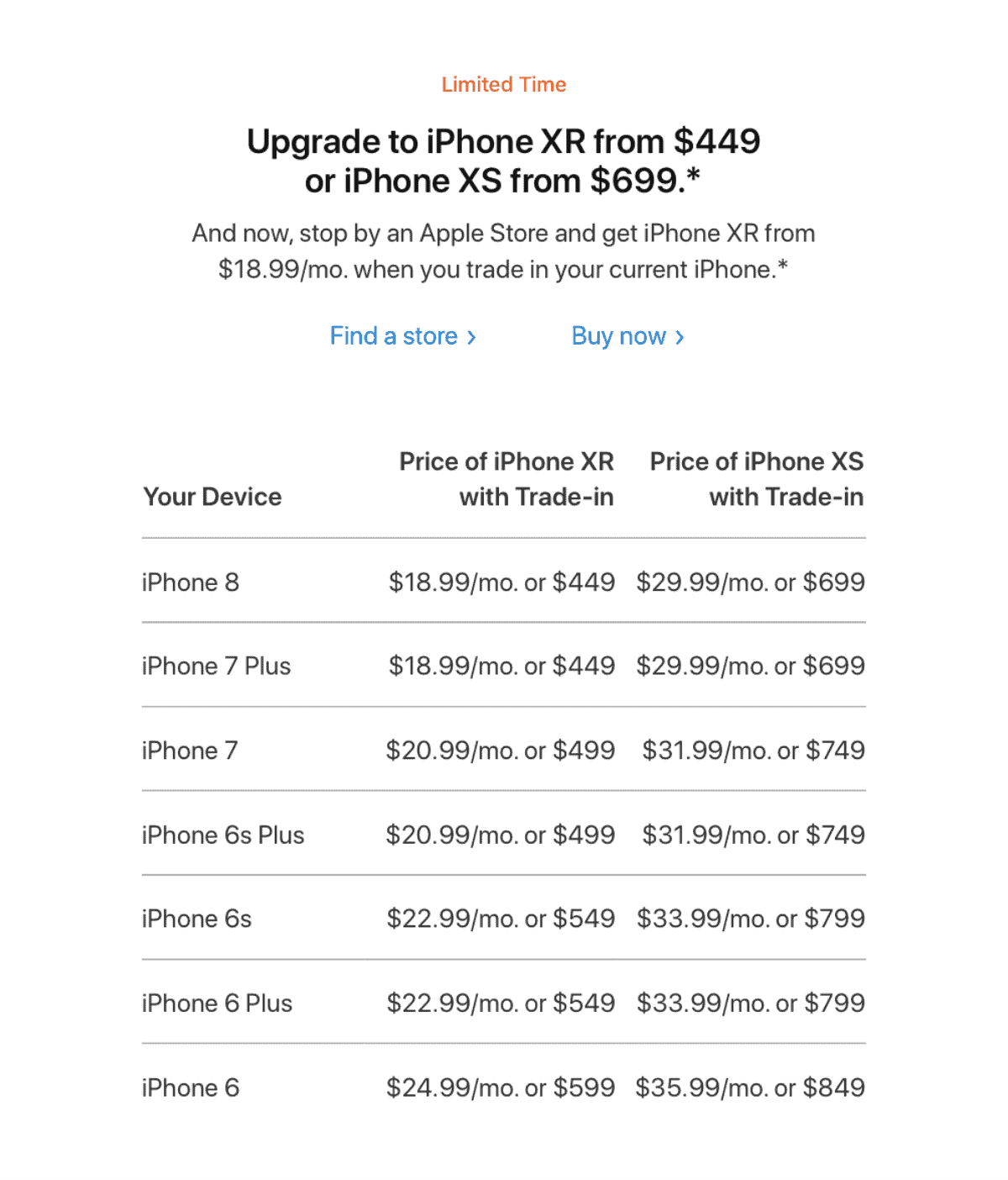 image of iPhone XR deal