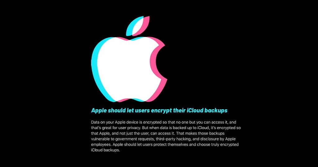 The EFF called on Apple to let users encrypt their iCloud backups EFF Wants Apple to Let Users Encrypt Their iCloud backups